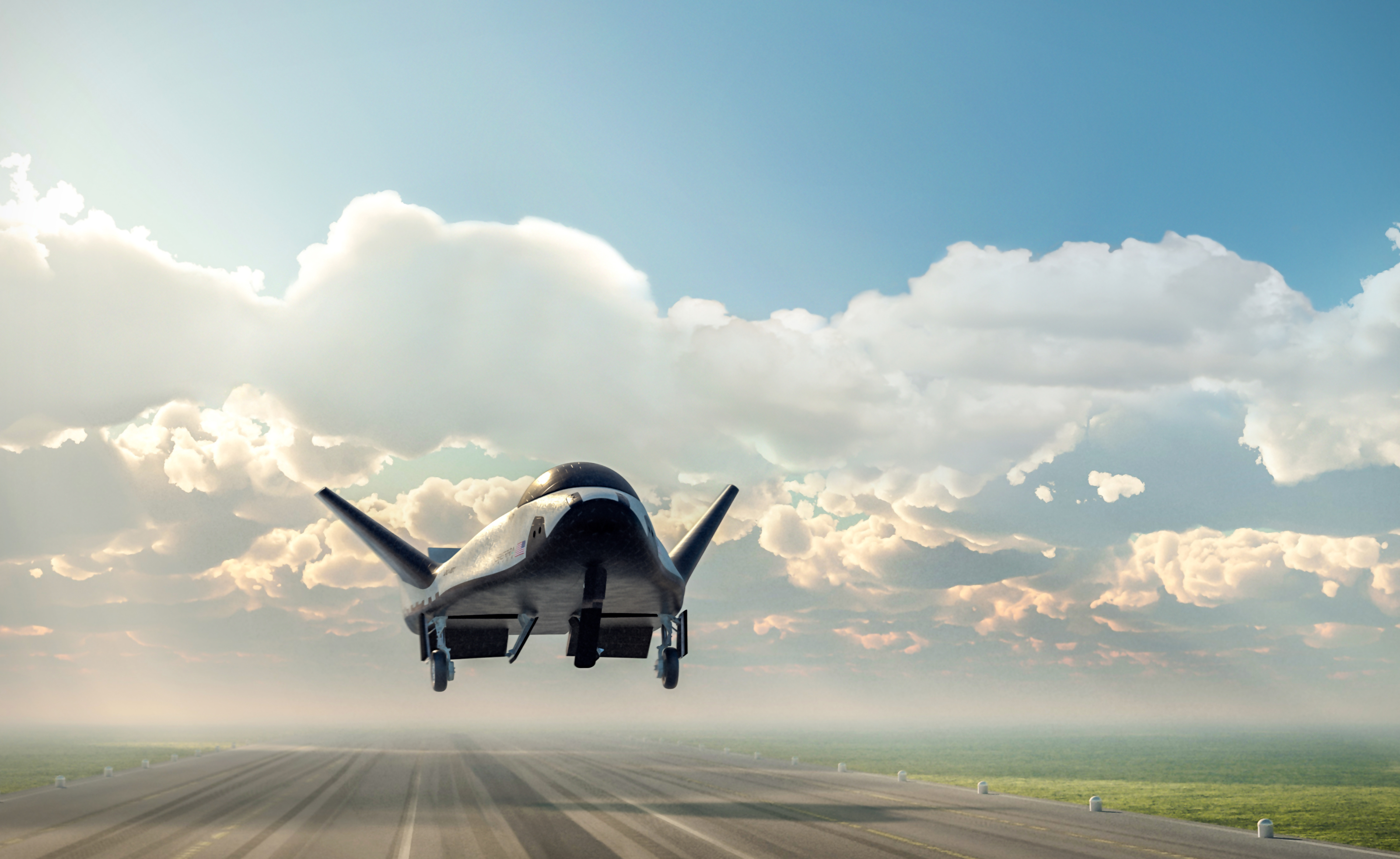 Dream Chaser approaching Oita Airport (CG) 