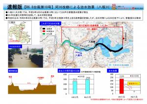 令和６年８月台風１０号　八坂川の河川改修効果