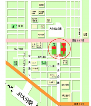 大分市街地概略図