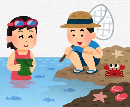 海のイラストです。