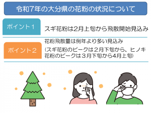 令和７年の大分県の花粉の状況について