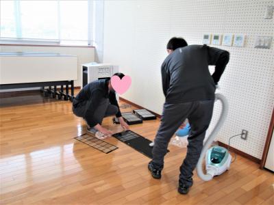 就労コースの作業活動でメンテナンスをしています