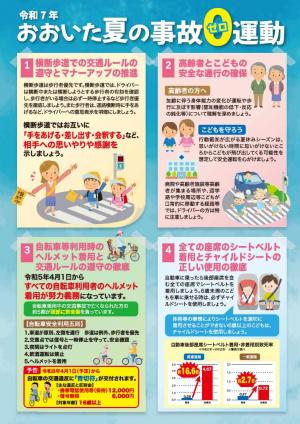 令和７年おおいた夏の事故ゼロ運動チラシ-裏