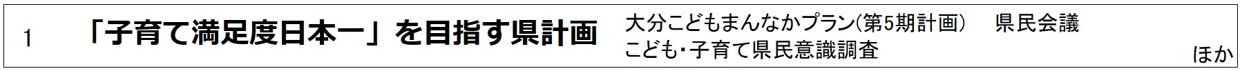 １　次世代育成支援