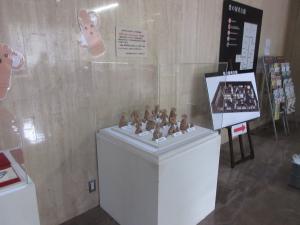 土偶作り体験作品展示