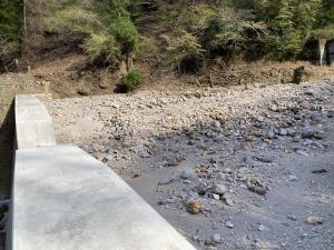 満砂した治山ダム