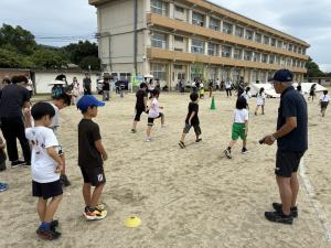 生涯スポーツ協会指導者等派遣事業(マスターズ陸上)の様子①