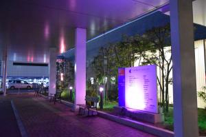 三愛会パープルライトアップ