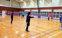 子育て・働く世代のスポーツライフサポート事業（ゆふいん：バドミントン①）