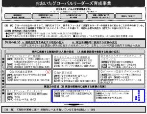 おおいたグローバルリーダーズ育成事業