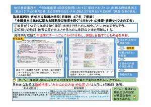 R6　佐伯教育事務所管内　第１回　学校訪問　好事例シート