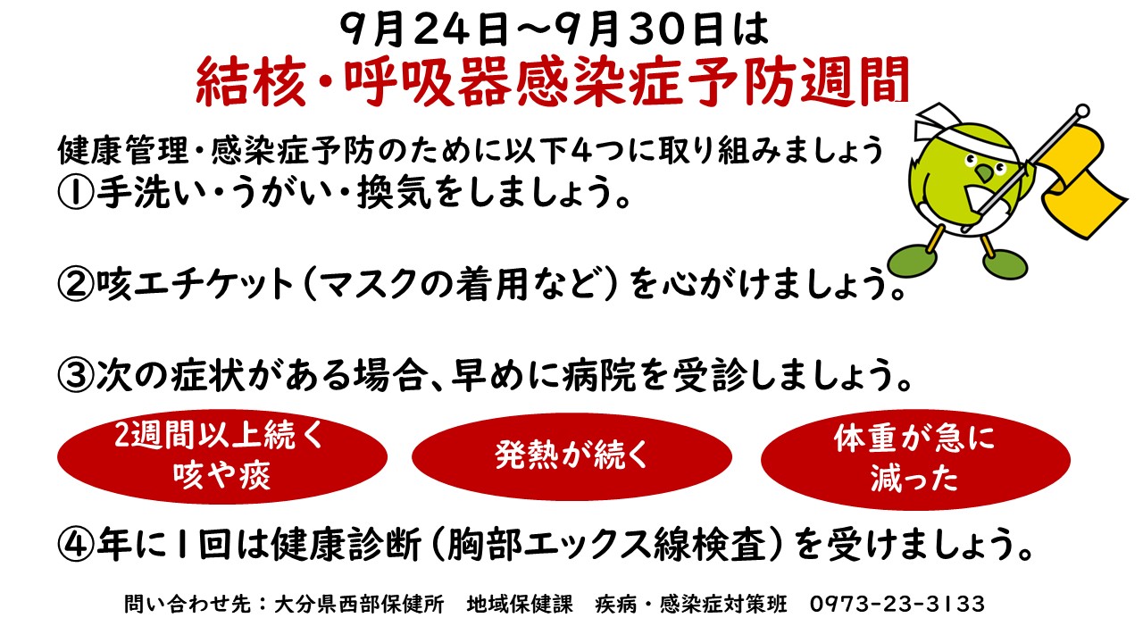 結核・呼吸器感染症予防週間