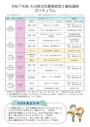 Ｒ７募集チラシ（裏）