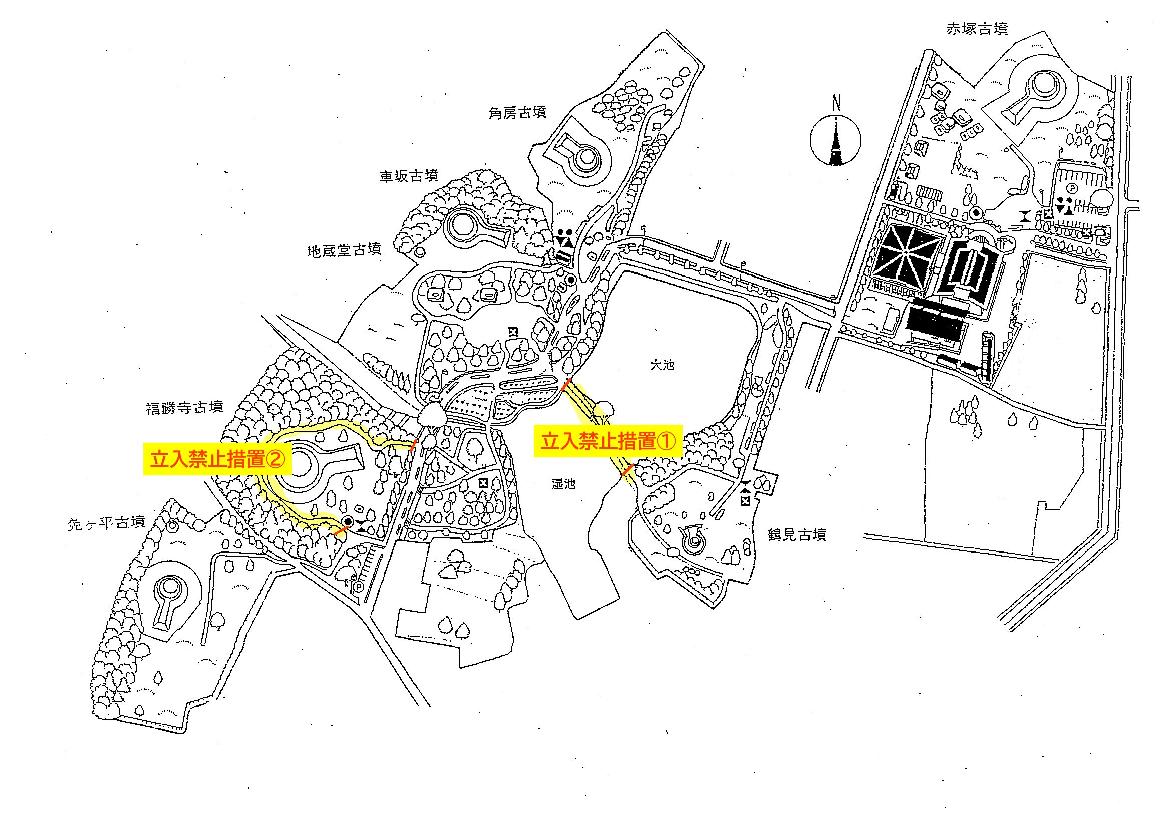 位置図 風土記の丘全景図