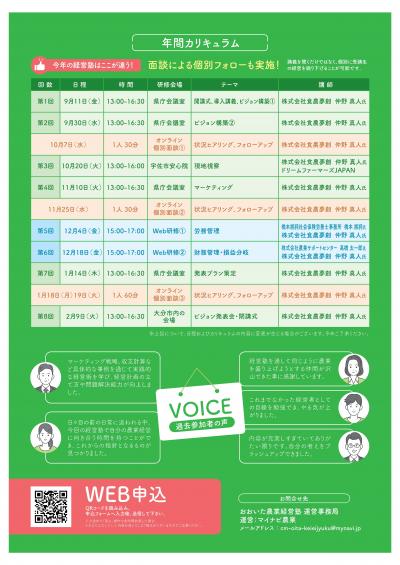R8年度農業経営塾チラシ（裏）